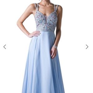 Brand new light blue prom dress!!